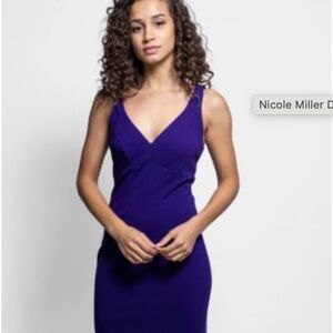 Nicole Miller - Double Strap Dress - Purple